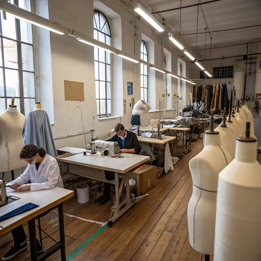 Interior of tailoring workshop